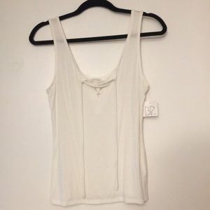 Nordstrom BP lace up ribbed tank Size M NWT